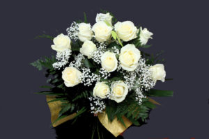 docena de rosas blancas